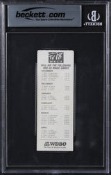 Shaquille O'Neal Signed 1993 Magic Vs Celtics Ticket EX-MT 6 Auto 10 BAS Slabbed