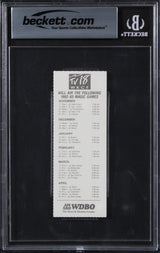 Magic Shaquille O'Neal "NBA Debut" Signed 1992 Ticket NM-MT 8 Auto 10 BAS Slab