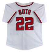 Juan Soto Authentic Signed White Pro Style Jersey Autographed JSA