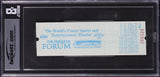 Magic Johnson 82 Finals MVP Signed 1982 Game 6 Ticket EX-MT 8 Auto 10 BAS Slab 1