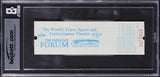 Magic Johnson 82 Finals MVP Signed 1982 Game 6 Ticket EX-MT 7 Auto 10 BAS Slab 1