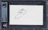 Scott Baio Happy Days Authentic Signed 3x5 Index Card BAS Slabbed 1