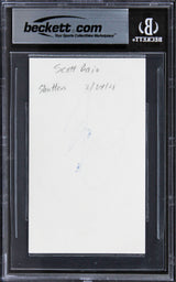 Scott Baio Happy Days Authentic Signed 3x5 Index Card BAS Slabbed 2