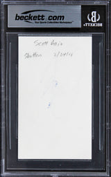 Scott Baio Happy Days Authentic Signed 3x5 Index Card BAS Slabbed 2