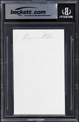 Stephen Stills Buffalo Springfield Authentic Signed 3x5 Index Card BAS Slabbed 1