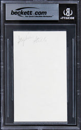 Stephen Stills Buffalo Springfield Authentic Signed 3x5 Index Card BAS Slabbed 2