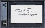 Sophia Coppola Lost in Translation Signed 3x5 Index Card BAS Slabbed
