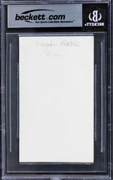 Mayim Bialik The Big Bang Theory Authentic Signed 3x5 Index Card BAS Slabbed 1