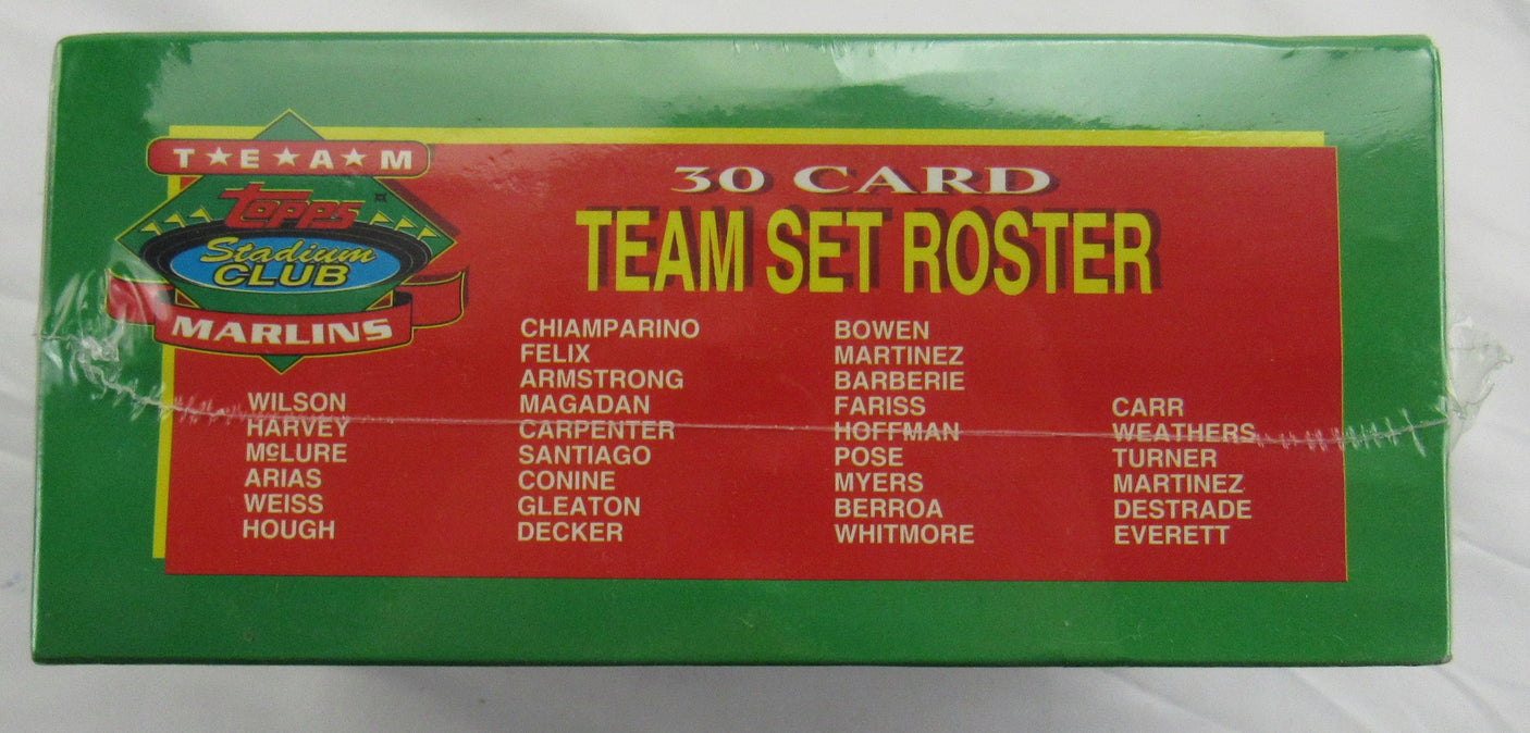 1993 Topps Team Stadium Club FLORIDA MARLINS Premiere Edition Sealed Box 10 Sets