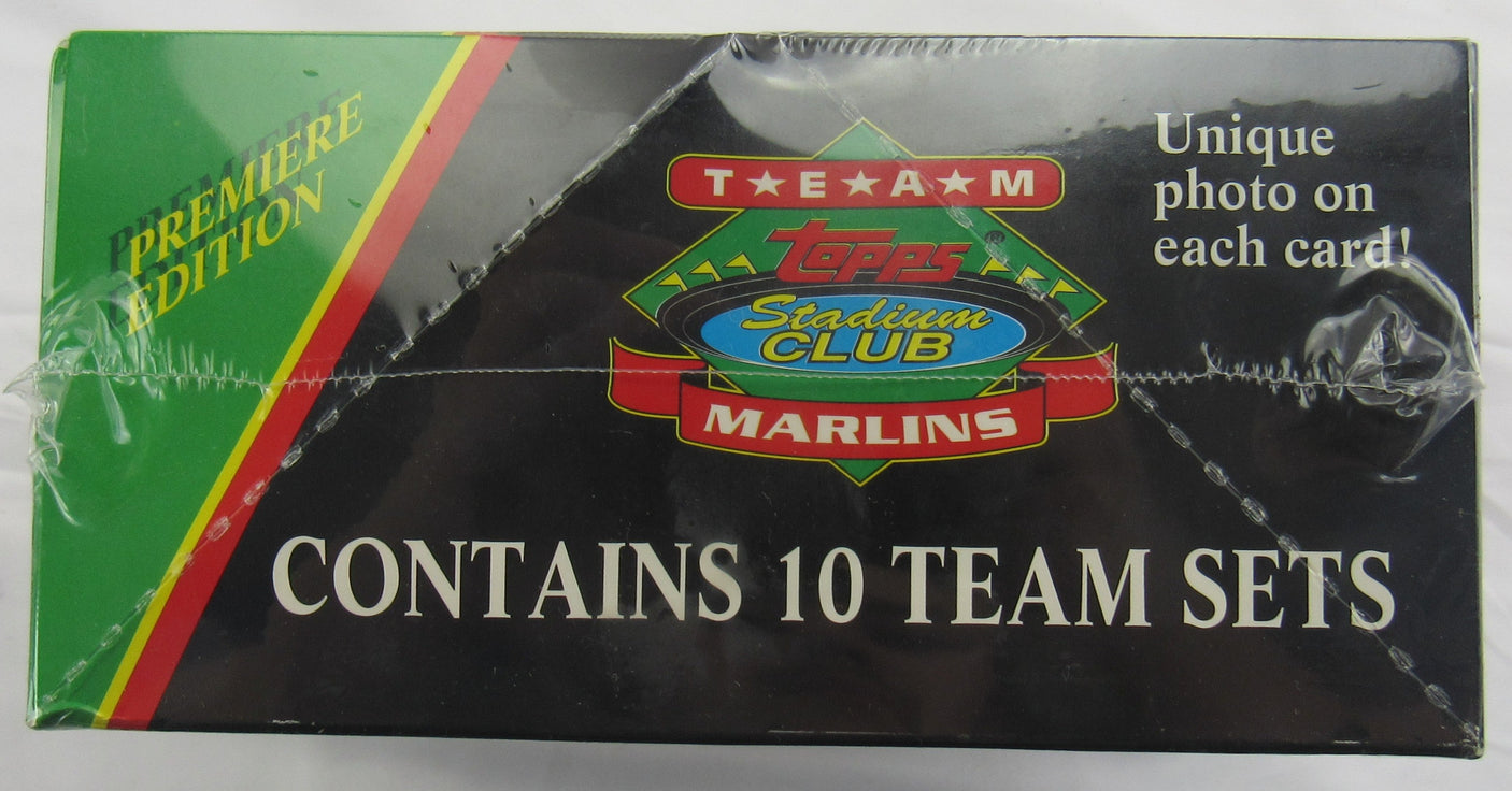 1993 Topps Team Stadium Club FLORIDA MARLINS Premiere Edition Sealed Box 10 Sets