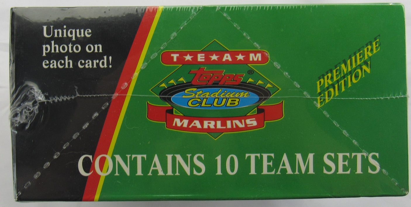 1993 Topps Team Stadium Club FLORIDA MARLINS Premiere Edition Sealed Box 10 Sets