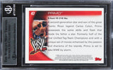 Primo Authentic Signed 2010 Topps WWE #47 Card BAS Slabbed