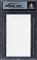Mary Tyler Moore The Mary Tyler Moore Show Signed 3x5 Index Card BAS Slabbed