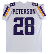 Adrian Peterson Authentic Signed White Pro Style Jersey Autographed BAS Witness