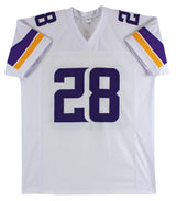 Adrian Peterson Authentic Signed White Pro Style Jersey Autographed BAS Witness