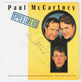 Paul McCartney Signed Spies Like Us Soundtrack 45RPM Single Album Cover BAS