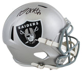 Raiders Davante Adams Authentic Signed Full Size Speed Rep Helmet BAS Witnessed