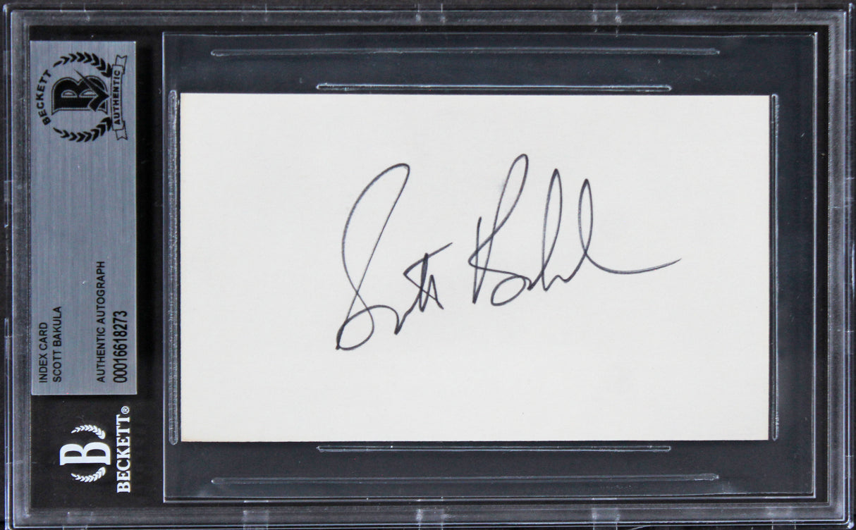Scott Bakula Star Trek Enterprise Authentic Signed 3x5 Index Card BAS Slabbed 1