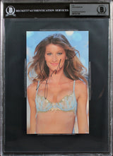 Gisele Bundchen Authentic Signed 4.5x8.5 Cut Signature Autographed BAS Slabbed