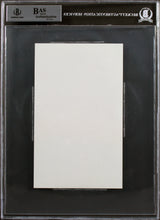 Gisele Bundchen Authentic Signed 4.5x8.5 Cut Signature Autographed BAS Slabbed