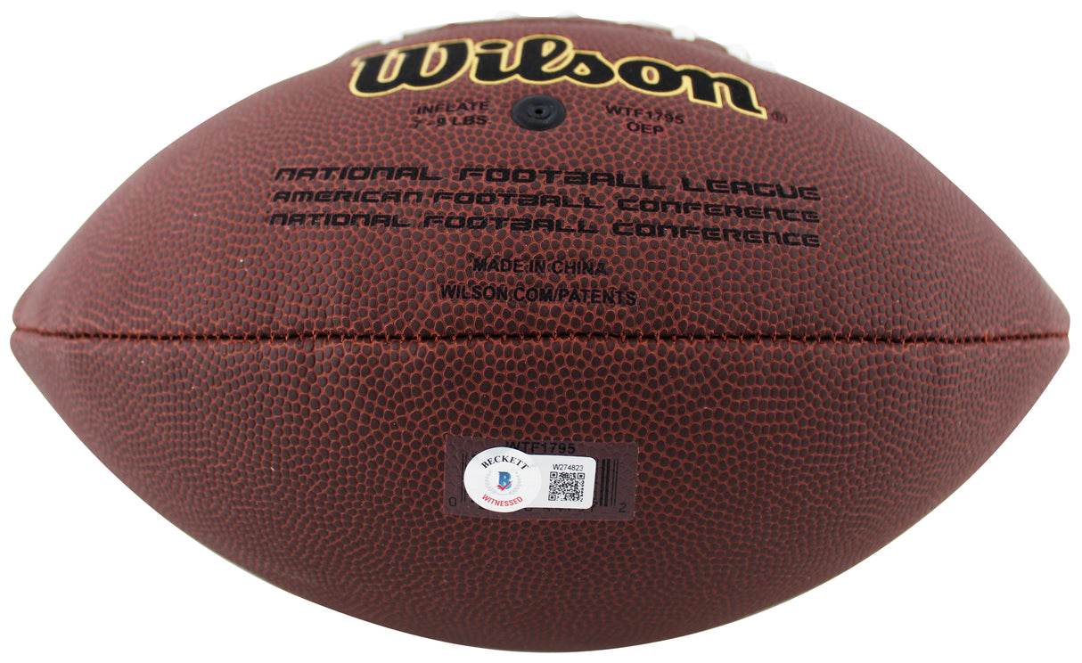 Raiders Michael Mayer Signed Wilson Super Grip Nfl Football BAS Witnessed