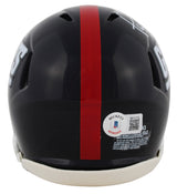 Giants Phil Simms Authentic Signed 1981-98 TB Speed Mini Helmet W/ Case BAS Wit