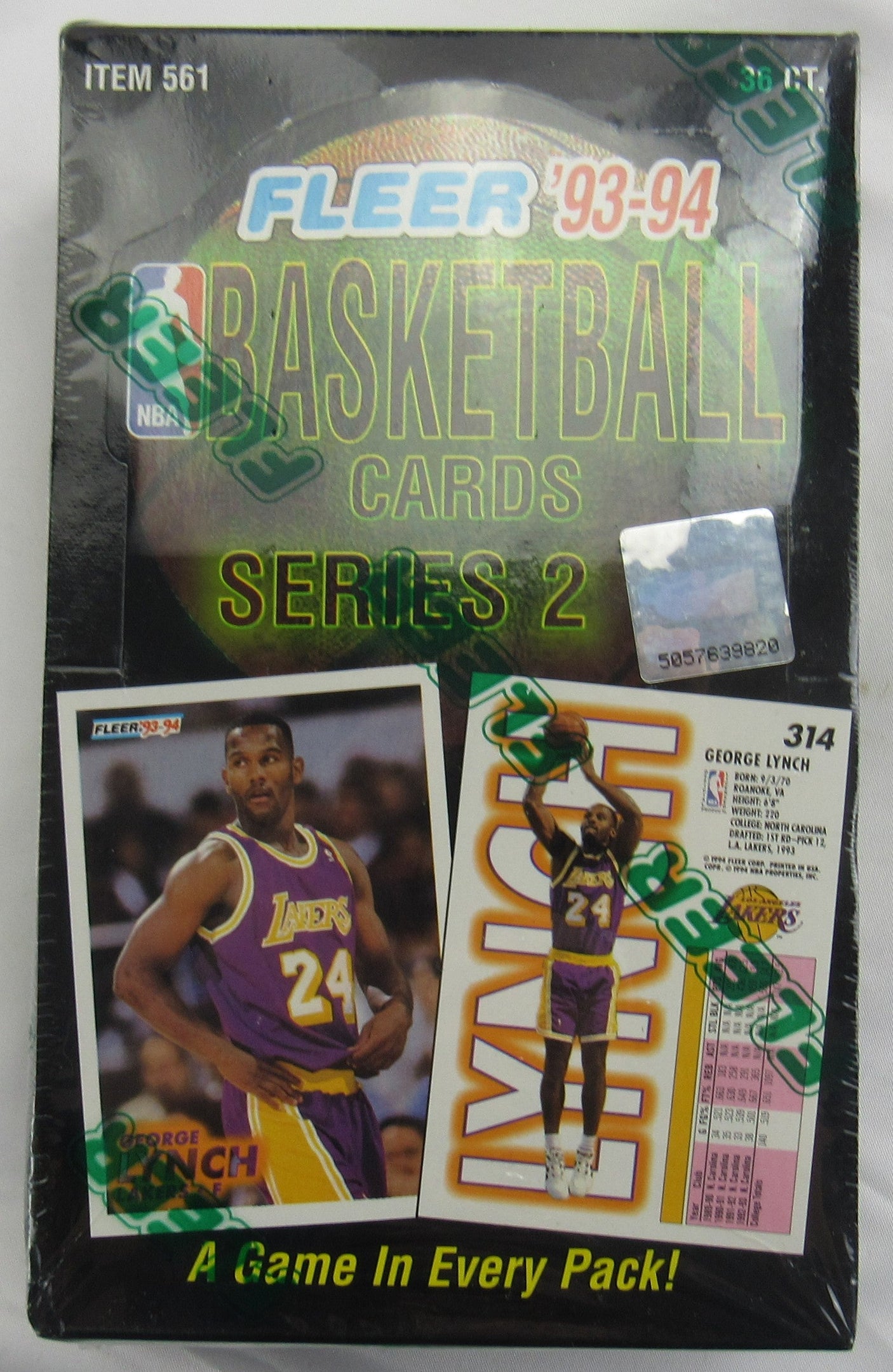 1993-94 Fleer Basketball Series 2 Factory Sealed Wax Box 36 Packs Michael Jordan