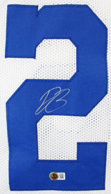 Daron Bland Authentic Signed White Pro Style Jersey Autographed BAS Witnessed
