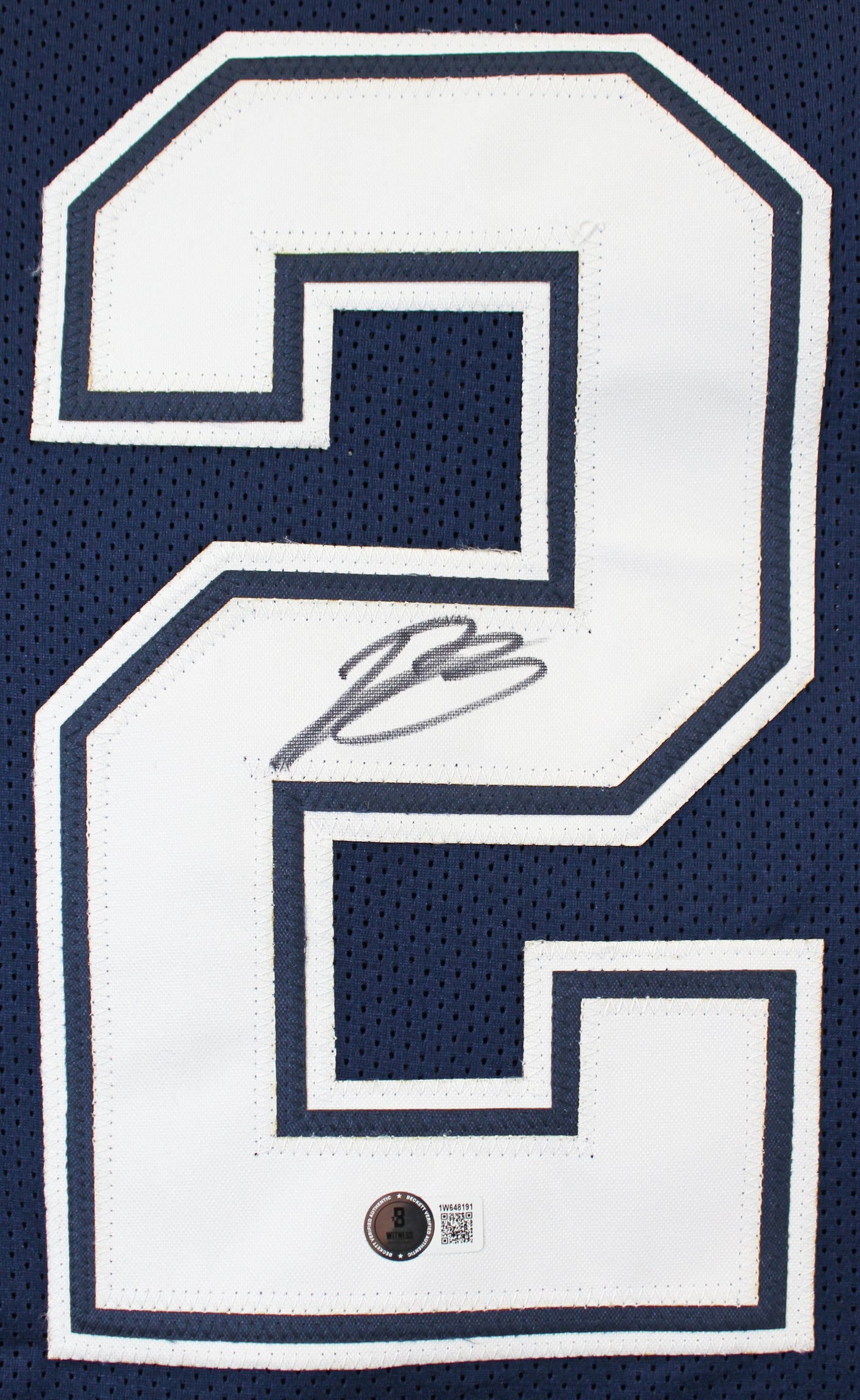 Daron Bland Authentic Signed Navy Pro Style Jersey Autographed BAS Witnessed