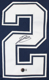 Daron Bland Authentic Signed Navy Pro Style Jersey Autographed BAS Witnessed