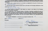 George Foreman & Aaron Eastling Signed 8.5x14 1970 2 Page Fight Contract BAS