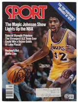 Lakers Magic Johnson Authentic Signed February 1980 Sport Magazine BAS Witnessed