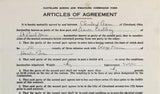 George Foreman & Aaron Eastling Signed 8.5x14 1970 2 Page Fight Contract BAS