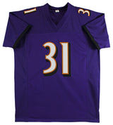 Jamal Lewis Authentic Signed Purple Pro Style Jersey Autographed BAS Witnessed
