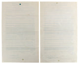 George Foreman & Aaron Eastling Signed 8.5x14 1970 2 Page Fight Contract BAS