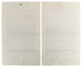 George Foreman & Aaron Eastling Signed 8.5x14 1970 2 Page Fight Contract BAS