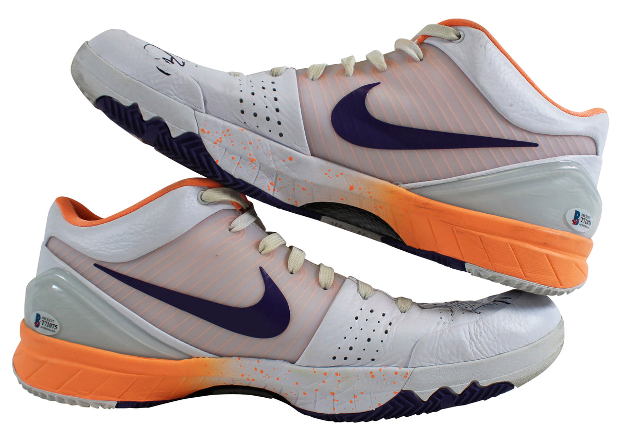 Suns Devin Booker Signed 2019-20 Game Used Nike Kobe IV Shoes BAS & Photomatched
