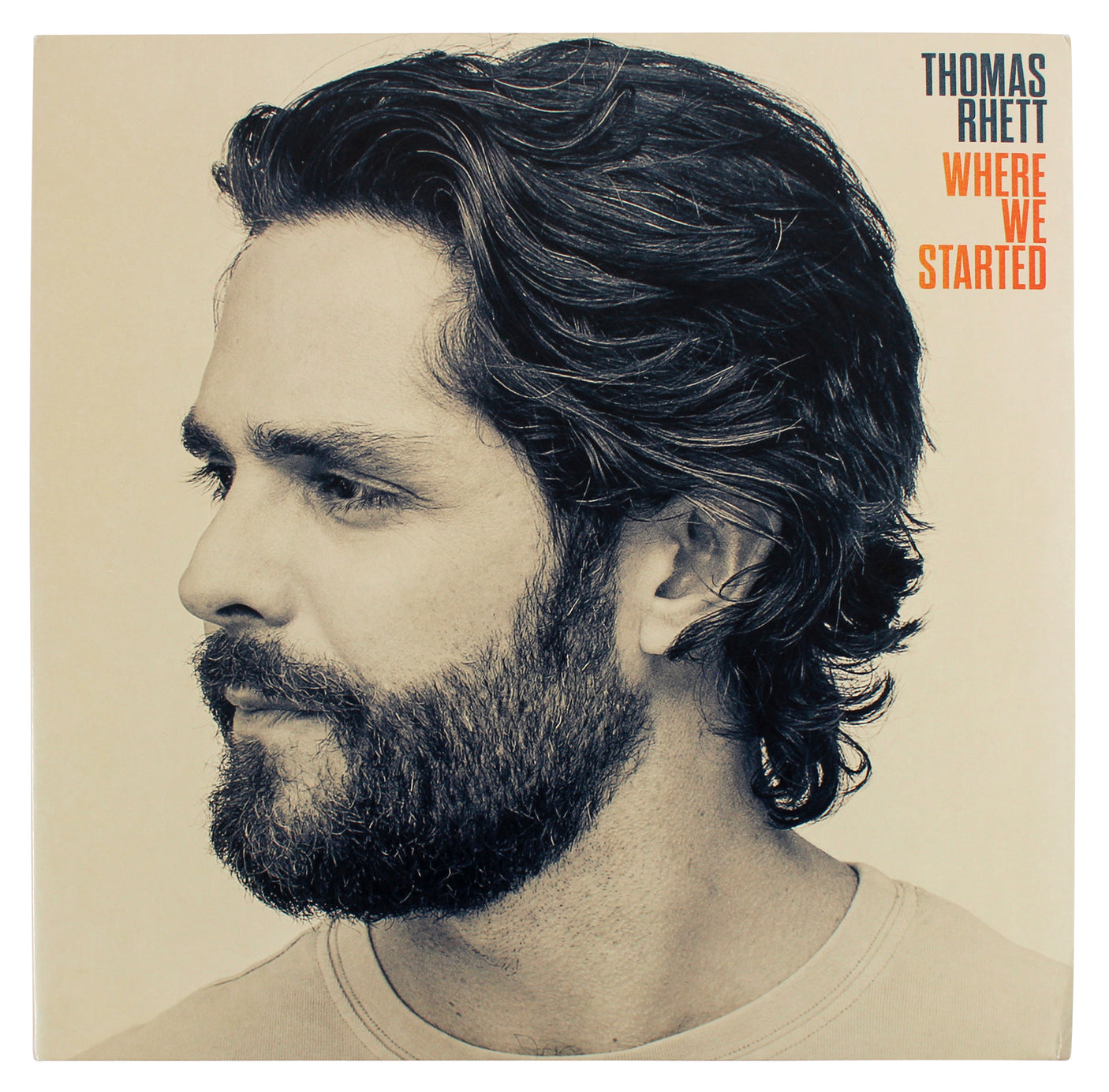 Thomas Rhett Authentic Signed Where We Started Album Flat w/ Album & Vinyl BAS