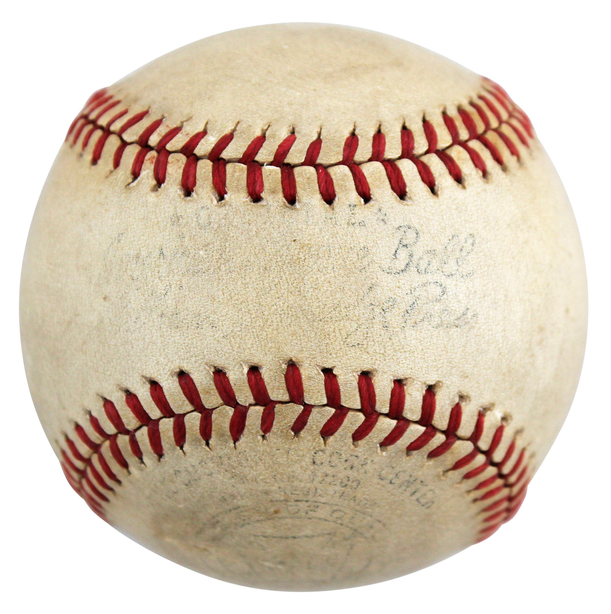 Yankees Babe Ruth Signed Harridge 1940-47 Reach Oal Baseball PSA/DNA #AK09711