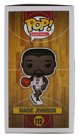 Lakers Magic Johnson Authentic Signed Funko Pop Vinyl Figure w/ Red Sig BAS Wit