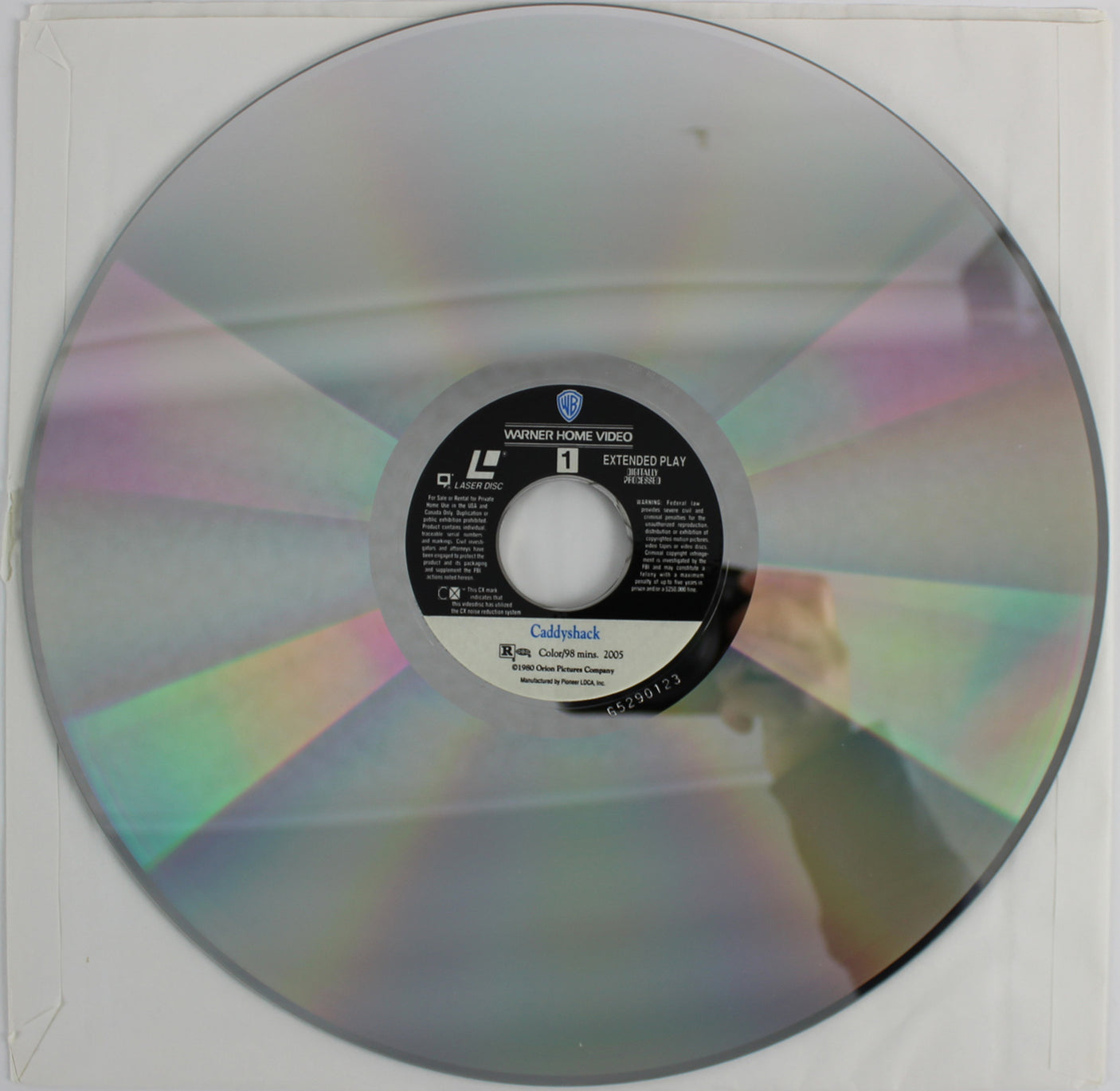 Chevy Chase Caddyshack Signed Caddyshack Laser Disc Cover w/Disc BAS #M54603