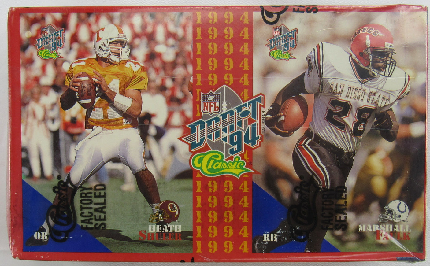 1994 Classic NFL Classic Draft Picks Football Factory Sealed Wax Box JERRY RICE