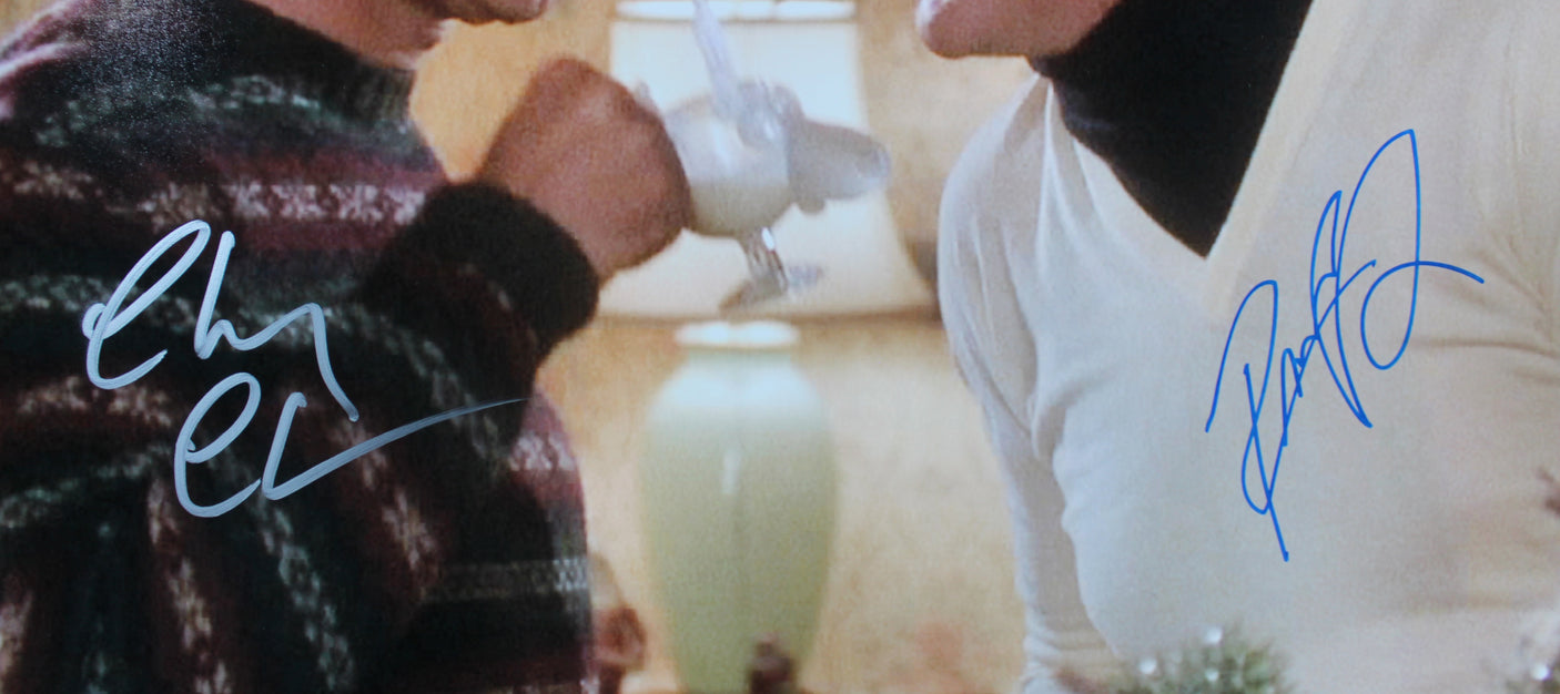 Chevy Chase & Randy Quaid Christmas Vacation Signed 16x20 Photo BAS Witnessed