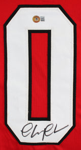 Chevy Chase Christmas Vacation Authentic Signed Red Santa Clark Jersey BAS Wit