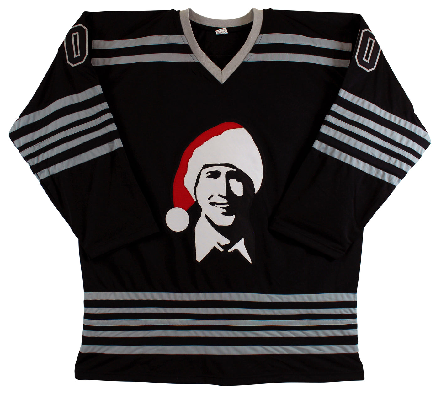 Chevy Chase Christmas Vacation Authentic Signed Black Santa Clark Jersey BAS Wit