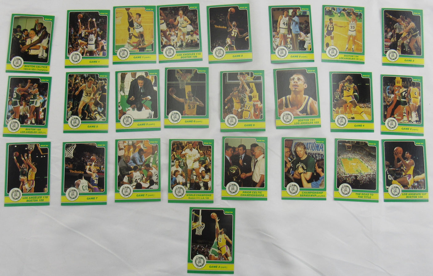 1984 Star - Celtics Championship Playoff vs LA Complete Set (25) NM