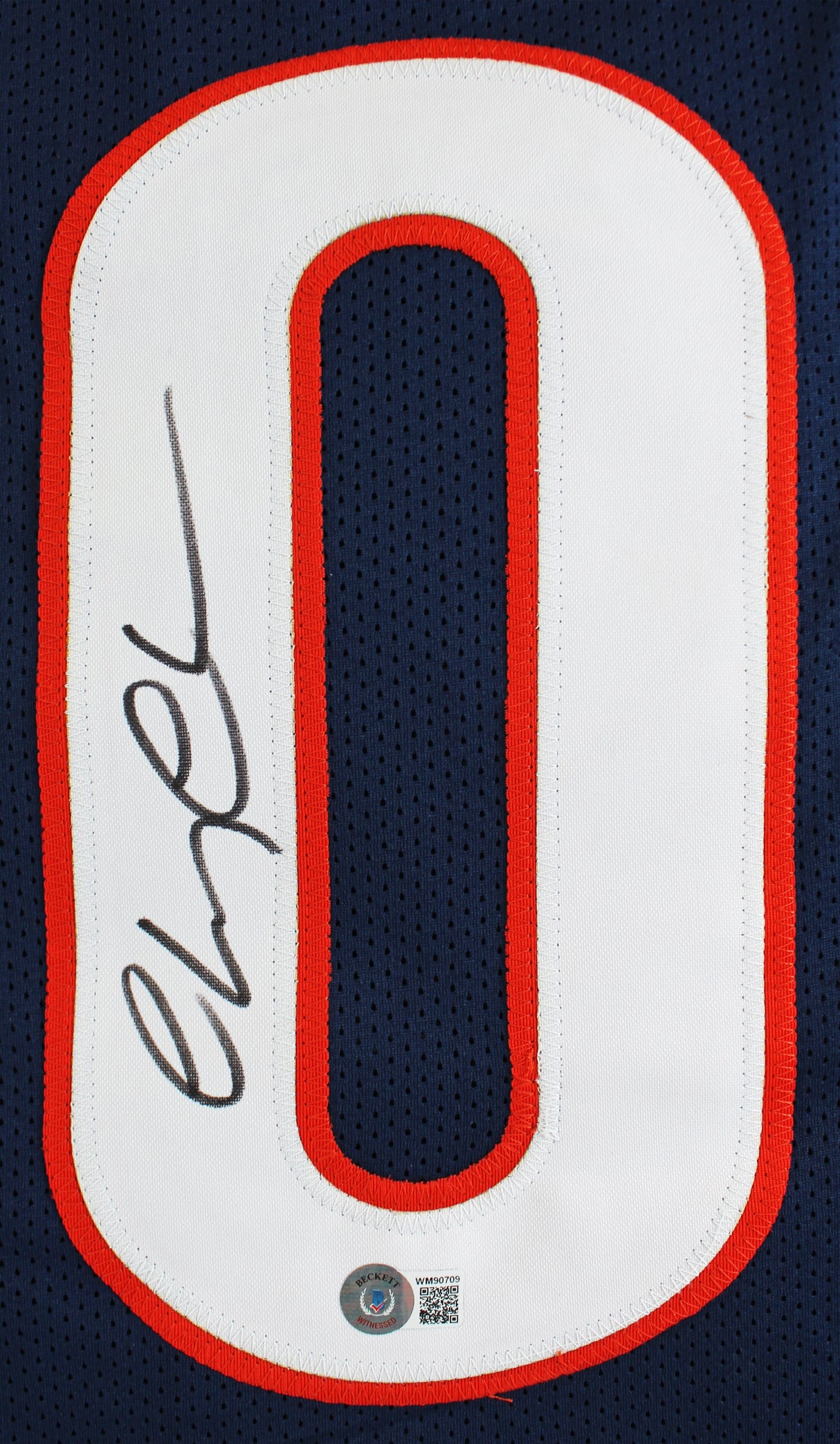 Chevy Chase Christmas Vacation Signed Navy Blue Griswold Jersey BAS Witnessed