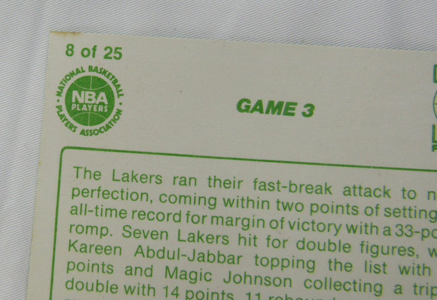 1984 Star - Celtics Championship Playoff vs LA Complete Set (25) NM