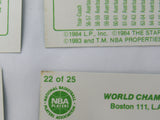 1984 Star - Celtics Championship Playoff vs LA Complete Set (25) NM