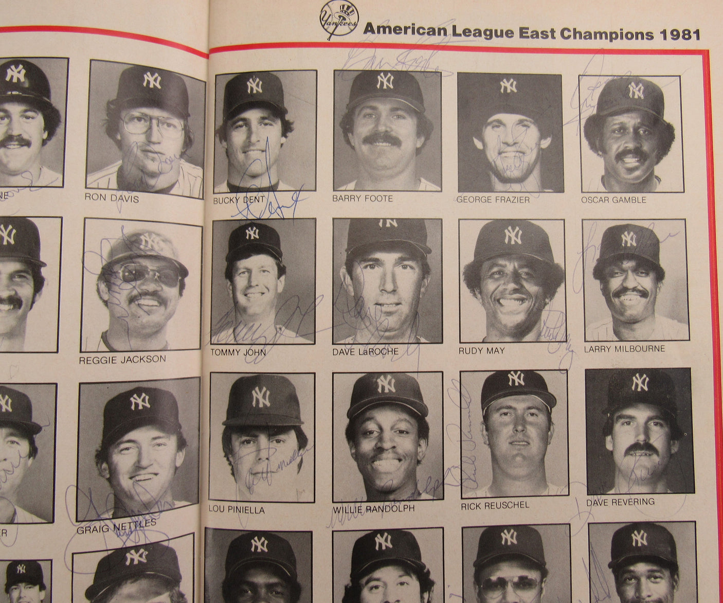 1981 New York Yankees Signed Auto Magazine Reggie Jackson Yogi Berra JSA LOA BB80239